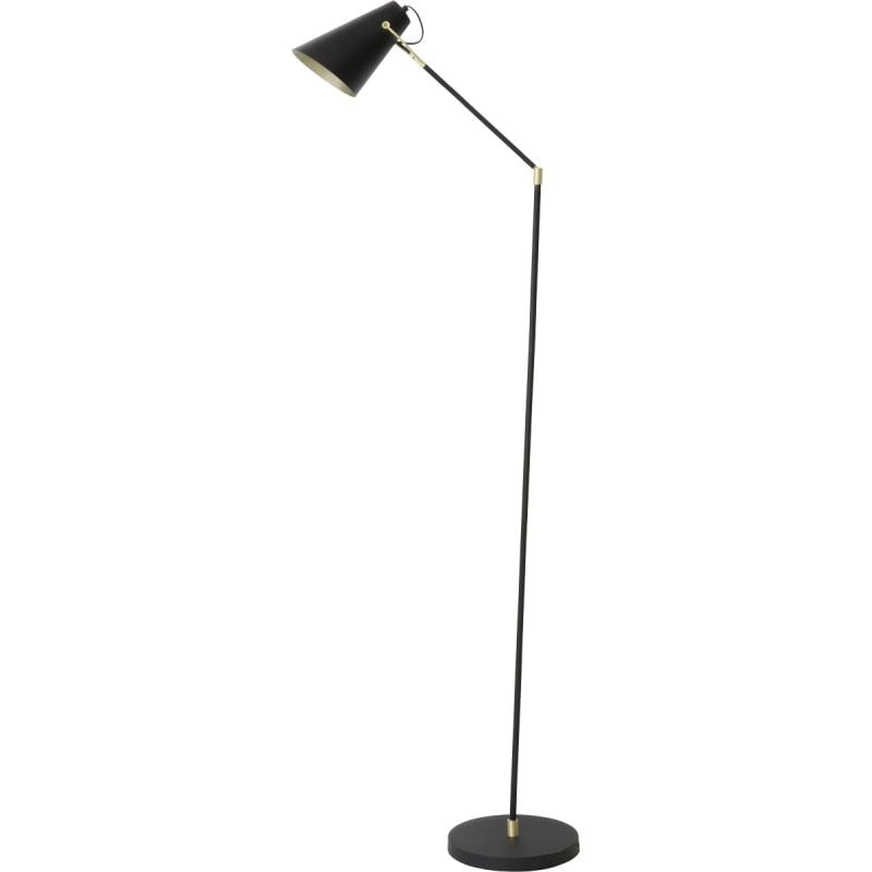 Vloerlamp Bodin zwart met goud