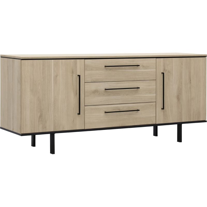 Dressoir Stilo 2 deurs, 3 laden