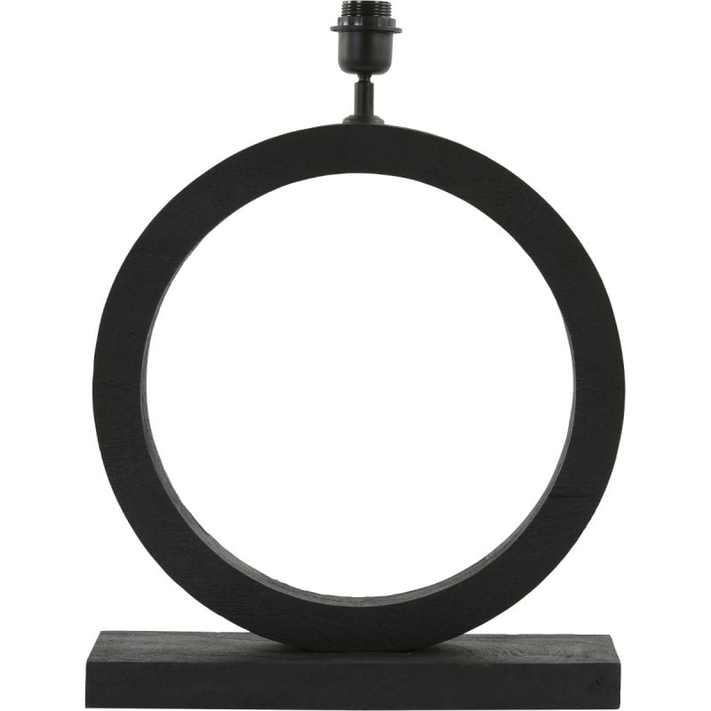 Lampvoet Tina hout mat zwart