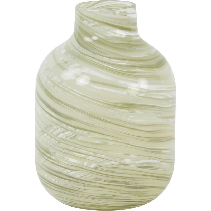 Vaas rond Iindie glas groen