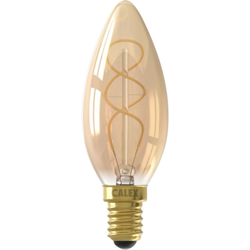 Lichtbron Kaarslamp Flex Goud E14