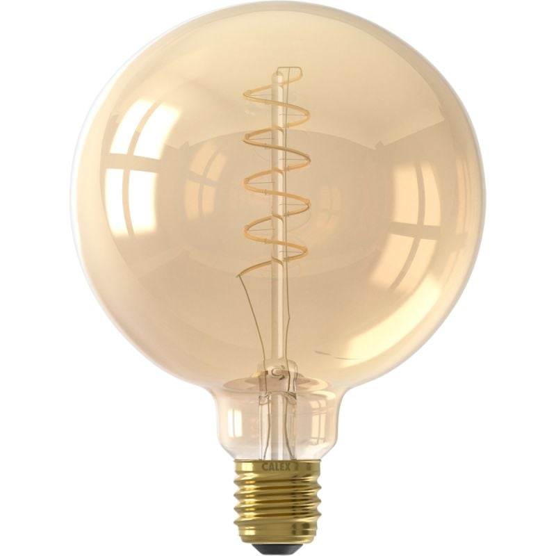 Lichtbron Globelamp Flex 12,5 cm Goud E27