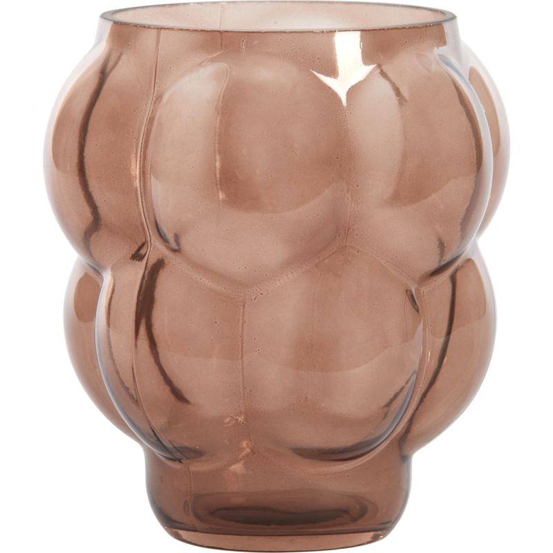 Vaas Owl glas donkerbruin