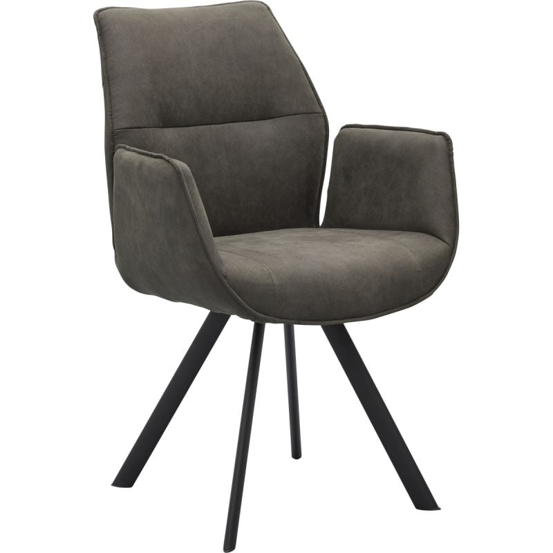 Budget Home Store Eetkamerstoel Jaël met arm Grey