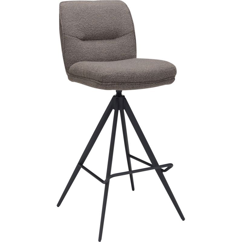 Budget Home Store Barstoel Bowie zonder arm zithoogte 80cm Brown
