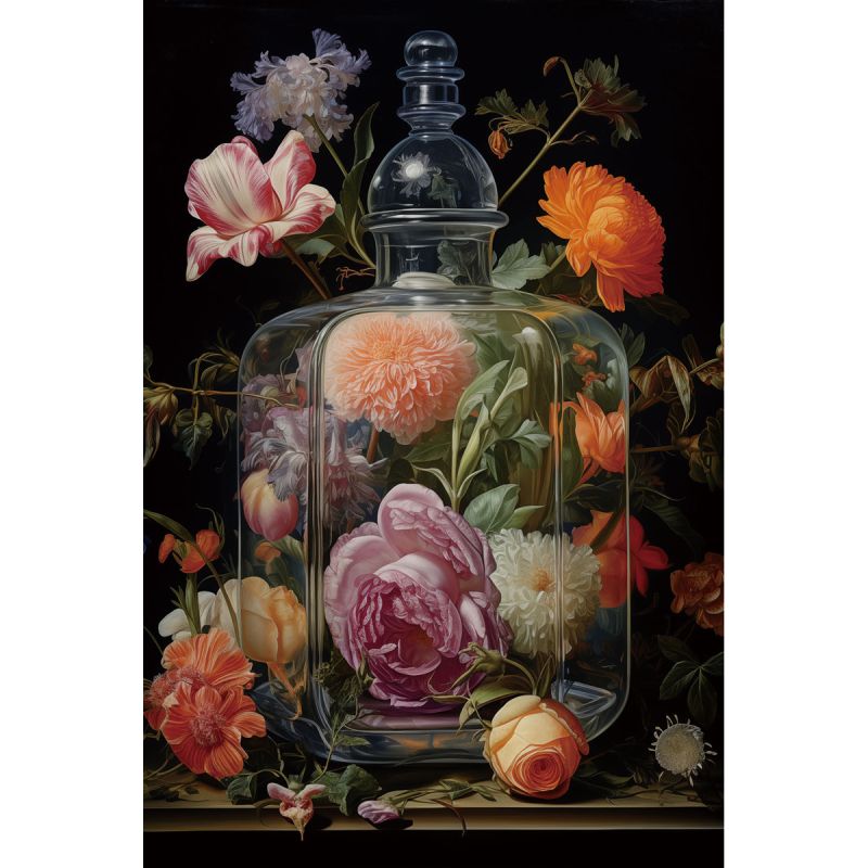 Glasschilderij Flower 80x120cm afbeelding