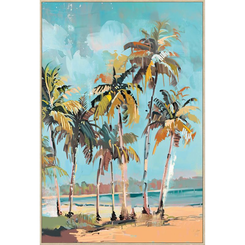 Canvasschilderij Palmtrees 80x120cm afbeelding