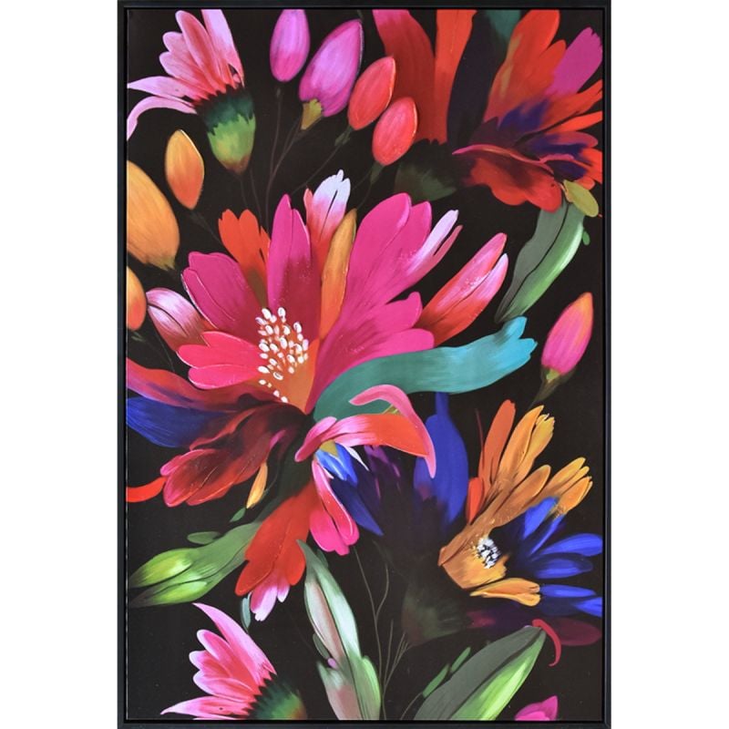 Canvasschilderij Flowers 100x140cm afbeelding