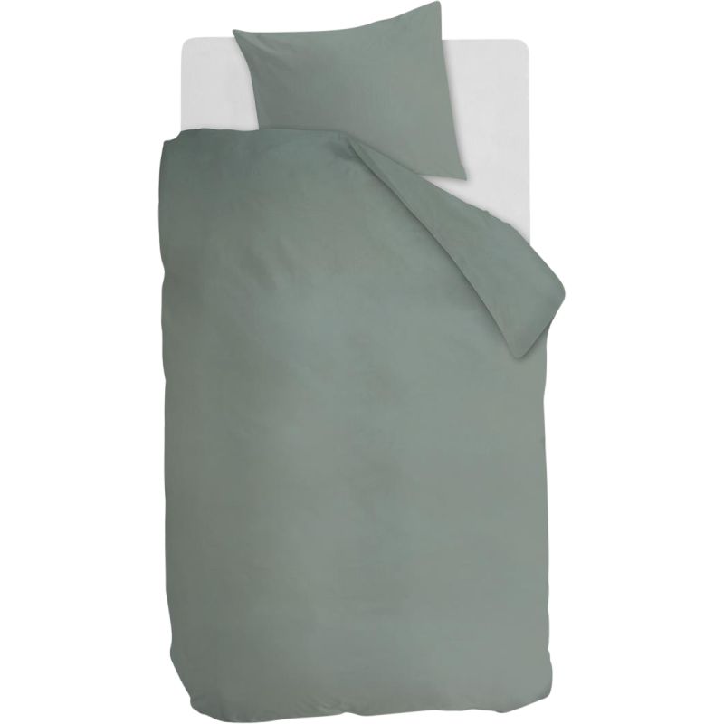 Dekbedovertrek Cotton Uni Green 140x200/220 afbeelding