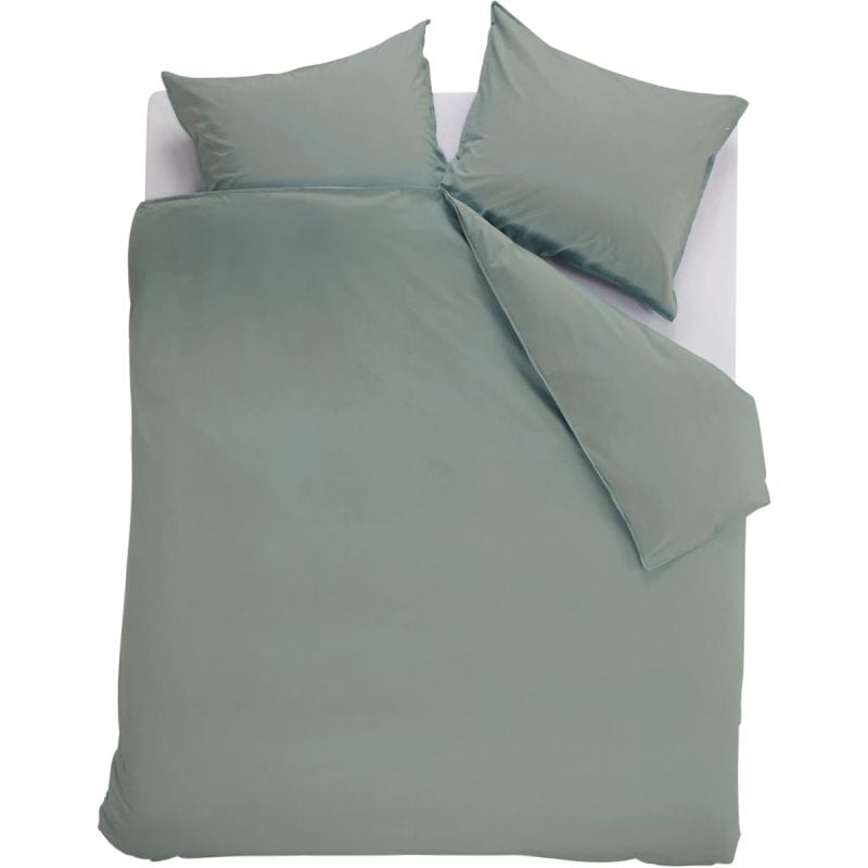 Dekbedovertrek Cotton Uni Green 240x200/220 afbeelding