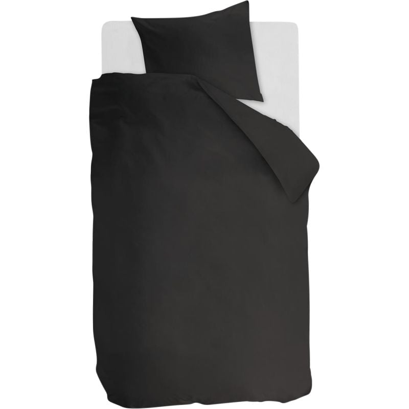 Dekbedovertrek Cotton Uni Antracite 140x200/220 afbeelding