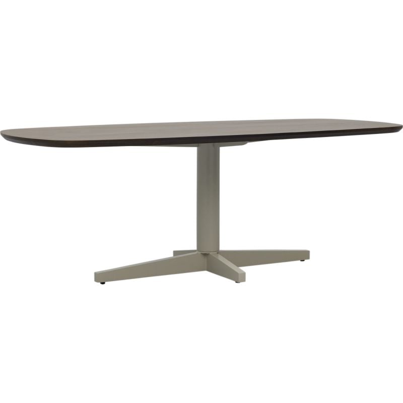 Eettafel Lidusa Deens ovaal kolompoot beige